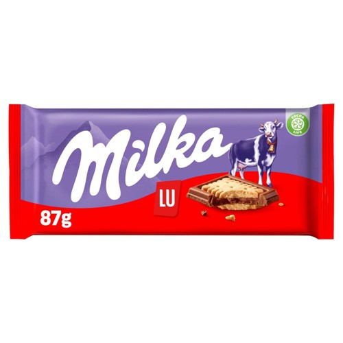 Milka Tablette Chocolat Au Lait LU Biscuit 87g