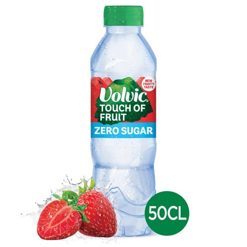 Volvic Touch of Fruit saveur Fraise Boisson Aromatisée zero sugar 50cl