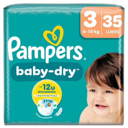 Pampers Baby-Dry Taille 3, 35 Langes