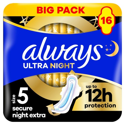 Always Ultra  Serviettes Menstruelles Secure Night Extra (taille 5)