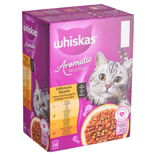 Whiskas Aromatic Selection Délicieuse Volaille en Sauce 12 x 85 g