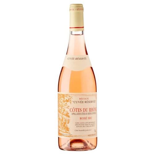 France Côtes Du Rhône Cuvée Réservée Rosé Sec 75cl