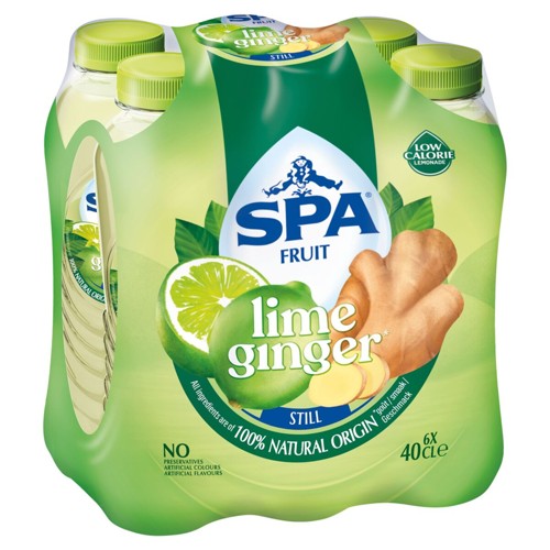 Spa Fruit Lime Ginger Goût 6 x 40 cl