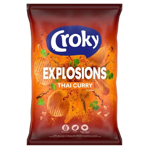 Croky Chips Explosions Thai Curry 150g
