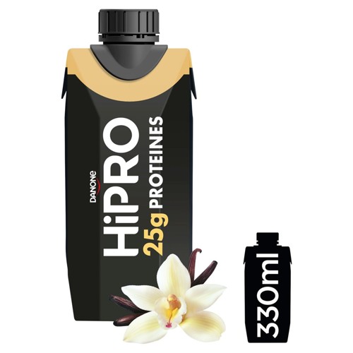 DANONE HIPRO Ambiant à boire 25g De Protéines Vanille  0% m.g. bouteille 330ml