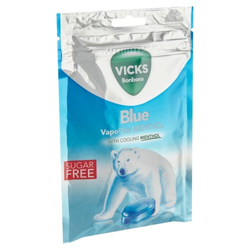 Vicks Bonbons Blue VapoPlus Menthol 72 g