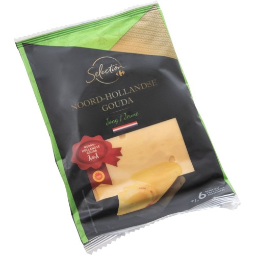 Carrefour Selection Noord-Hollandse Gouda Jeune tranches 200 g