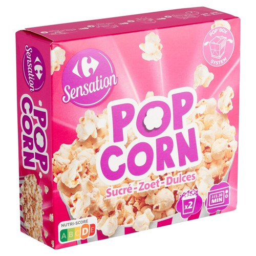 Carrefour Sensation Popcorn Sucré 2 x 90 g