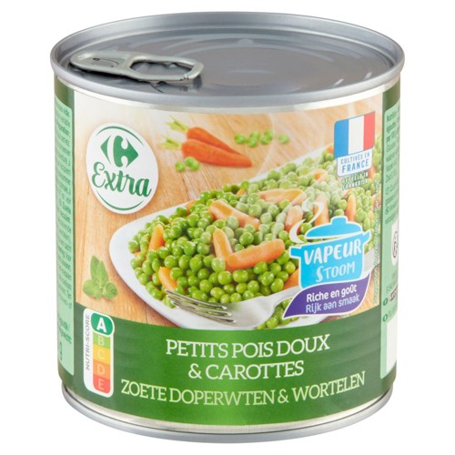 Carrefour Extra Petits Pois Doux & Carottes 300 g