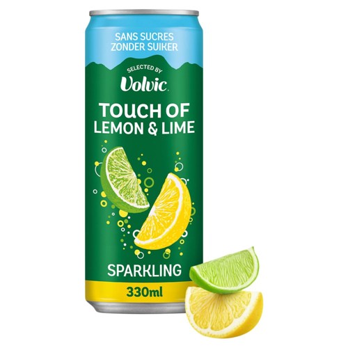 Volvic Touch of Fruit Lemon & Lime Sparkling 4 x 330 ml