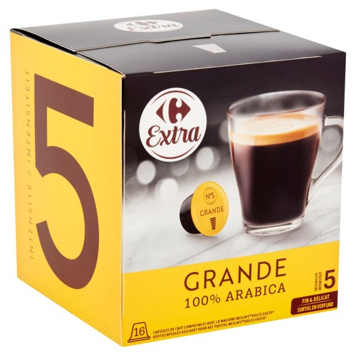 Carrefour Extra Grande 100% Arabica 16 x 7.5 g