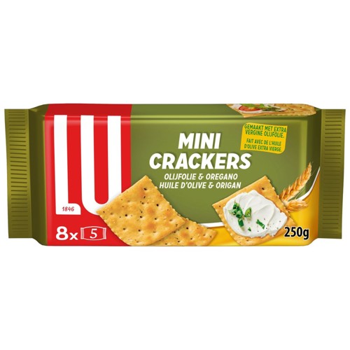 LU Mini Crackers Huile d''Olive Origan 250g