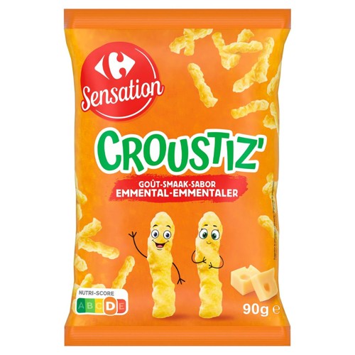Carrefour Sensation Croustiz'' Goût Emmental 90 g