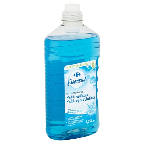 Carrefour Essential Nettoyant Multi-Surfaces Fraîcheur Alpine 1.25 L