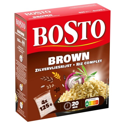 Bosto Riz Complet 4 x 125 g