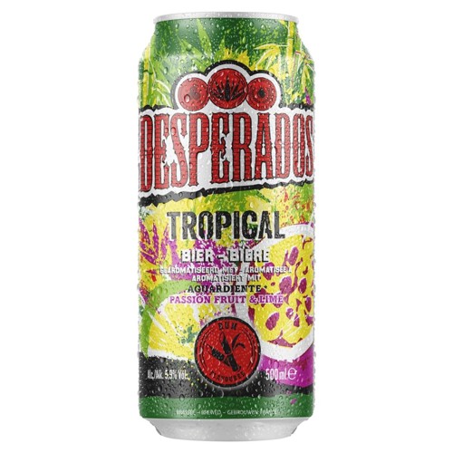 Desperados Tropical Bière à Passion Fruit & Lime Rum Flavoured 500 ml
