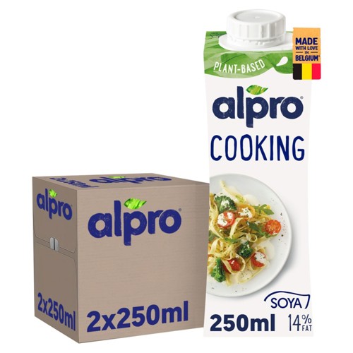 Alpro Cooking Alternative Végétale A La Crème Soja 14% 2x250ml