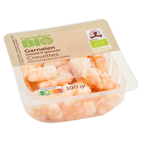 Carrefour Bio Crevettes Décortiquées & Cuites 100 g