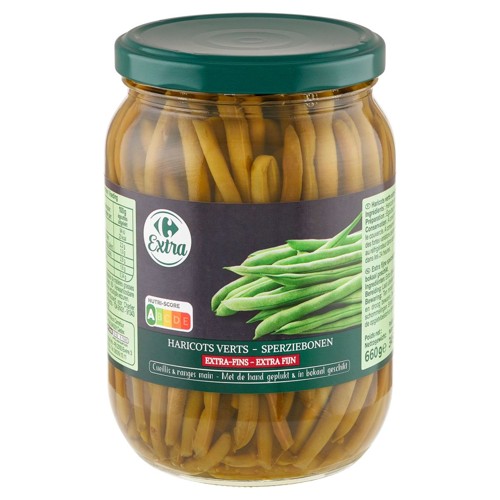 Carrefour Extra Haricots Verts Extra-Fins 660 g