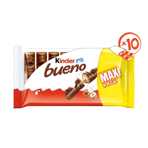 Kinder Bueno Lait en Noisettes Maxi Pack 20 Pièces 430 g