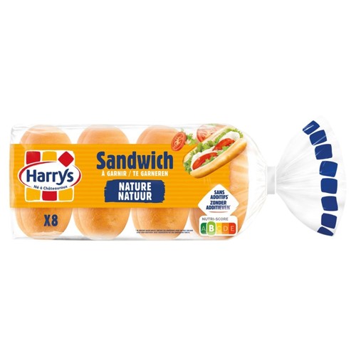 Harrys Sandwich à Garnir Nature 8 x 45 g