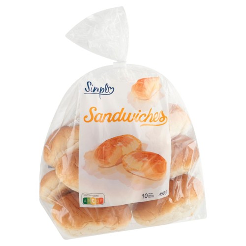 Simpl Sandwiches 10 Pièces 450 g
