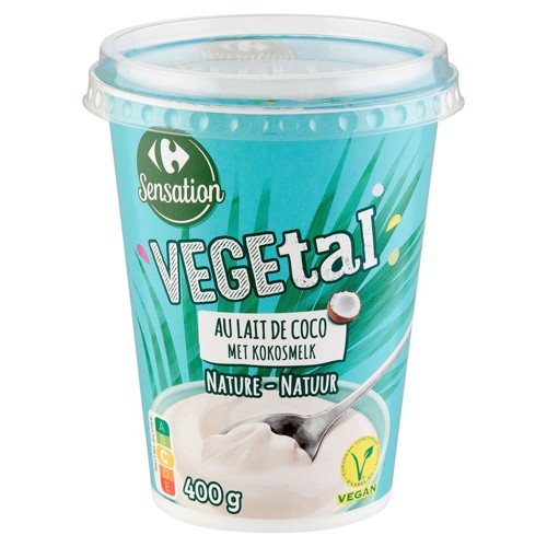 Carrefour Sensation Vegetal au Lait de Coco Nature 400 g