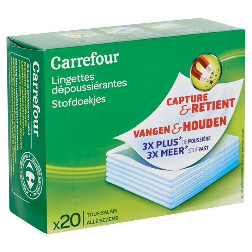 Carrefour Lingettes Dépoussiérantes 20 Tous Balais