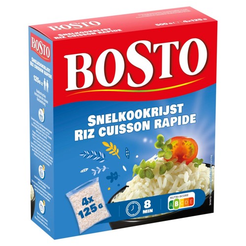 Bosto Riz Cuisson Rapide 4 x 125 g