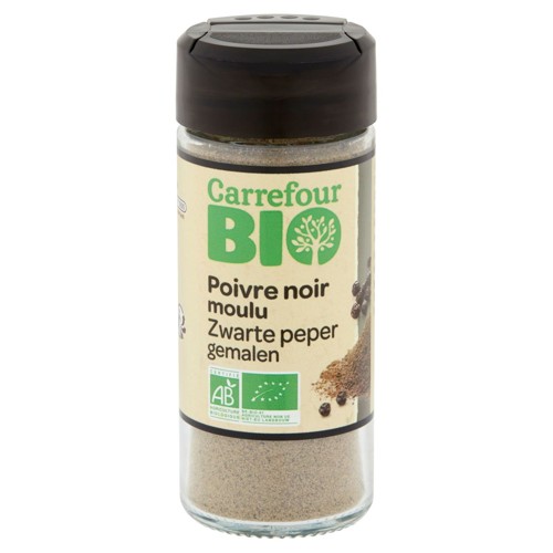 Carrefour Bio Poivre Noir Moulu 38 g