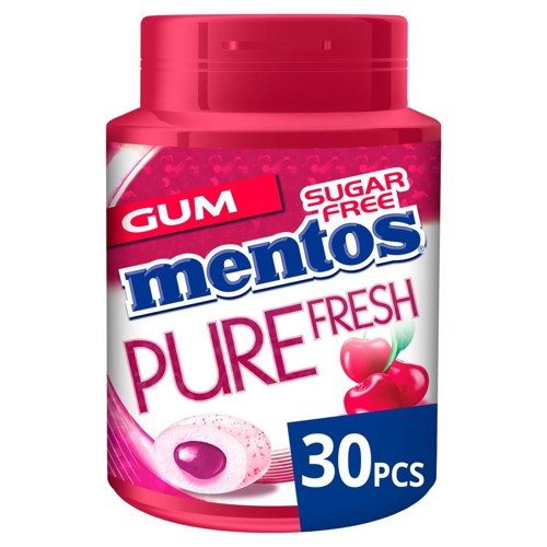 Mentos Gum Pure Fresh Cherry 30 Pièces 60 g