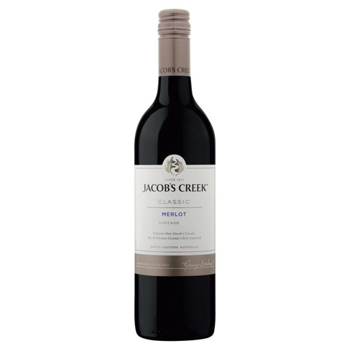 Australie Jacob''s Creek Classic Merlot Rouge 75cl