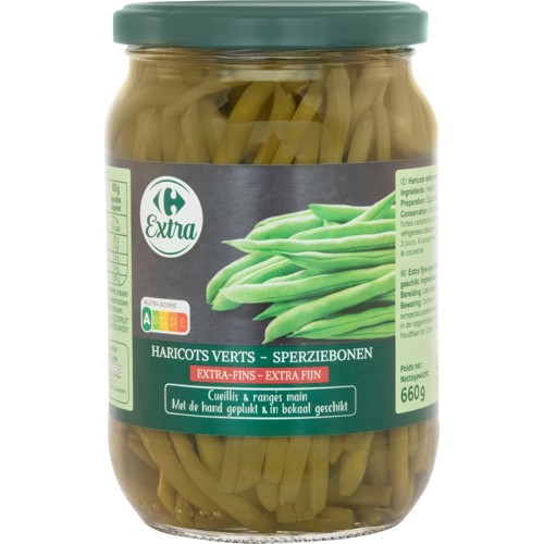 Carrefour Haricots Verts Extra-Fins 660 g