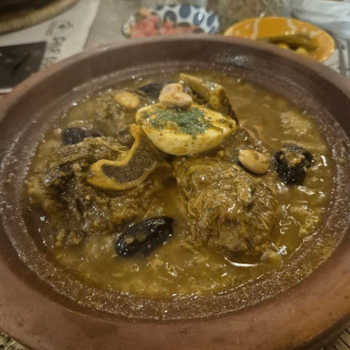 Tajine vlees en pruimen