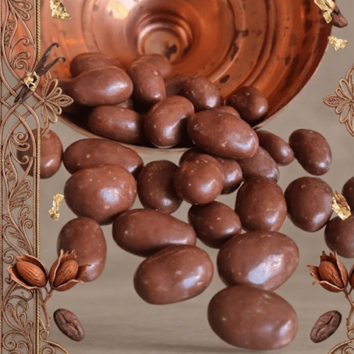 Chocolade dragee met melk amandel (Sütlü Bademli draje)