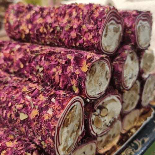 gullu amandelcrème met amandel Turks fruit