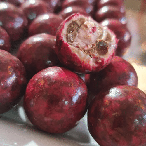 granaatappel-frambozenchocolade Narli frambuazli truffe 1 stuk