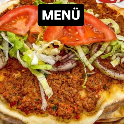 Lahmacun menu 1 stuks . 1 stuks coca 1 stuks Turkish baklava