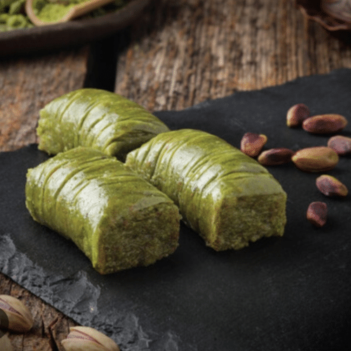 lontvormig Turks fruit met super pistachenoten sarma 150.gr