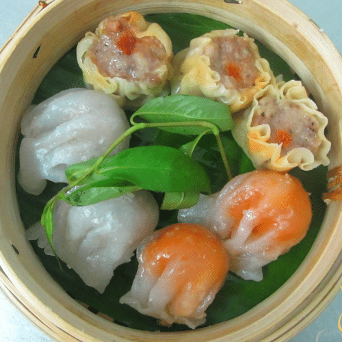 Assortiment et dim-sum à la vapeur (8 pièces)