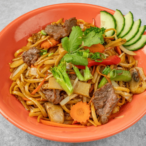 Nouilles sautées au bœuf