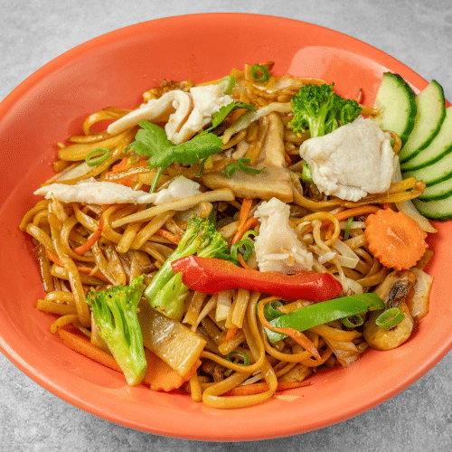 Nouilles sautées au poulet