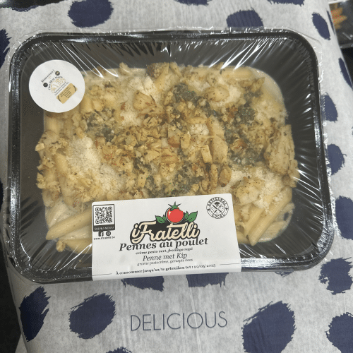 Pennes poulet pesto