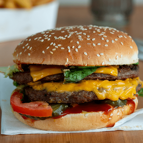 Menu double cheese