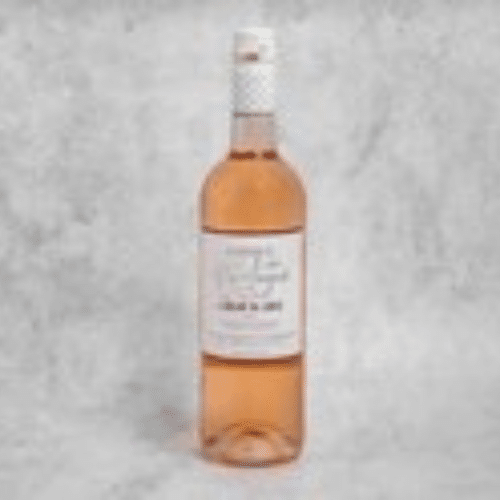 Bouteille de vin rosé