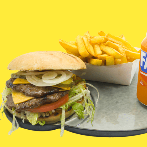Double smash burger menu