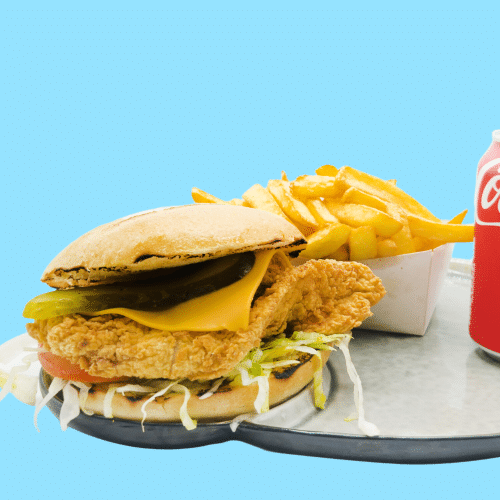 Fried Chicken Burger Menu