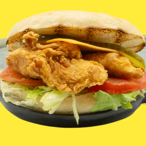 Fried chicken burger