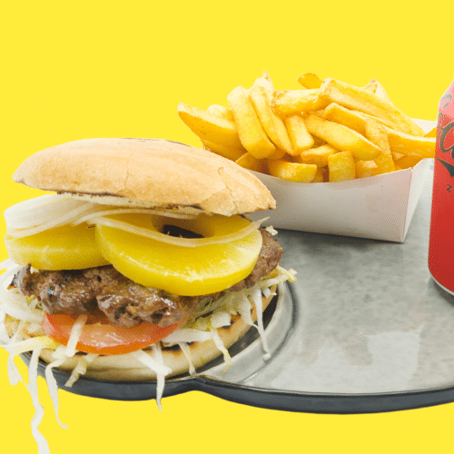 Hawaian curryburger menu