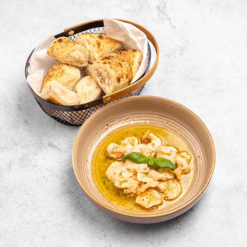 Entrée scampi a l'ail